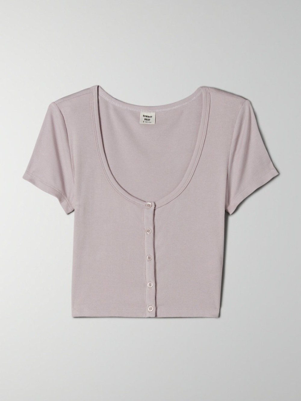 Aritzia Sunday Best Holly Crop Top Purple Size S LIKE NEW - Picture 2 of 10